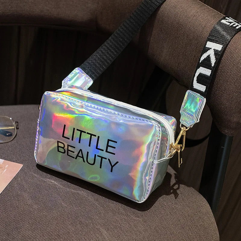 Women Laser Crossbody Bag Small Tote Messenger Jelly PVC