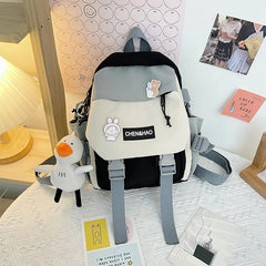 Mini Girls' Backpack Waterproof Nylon Schoolbag