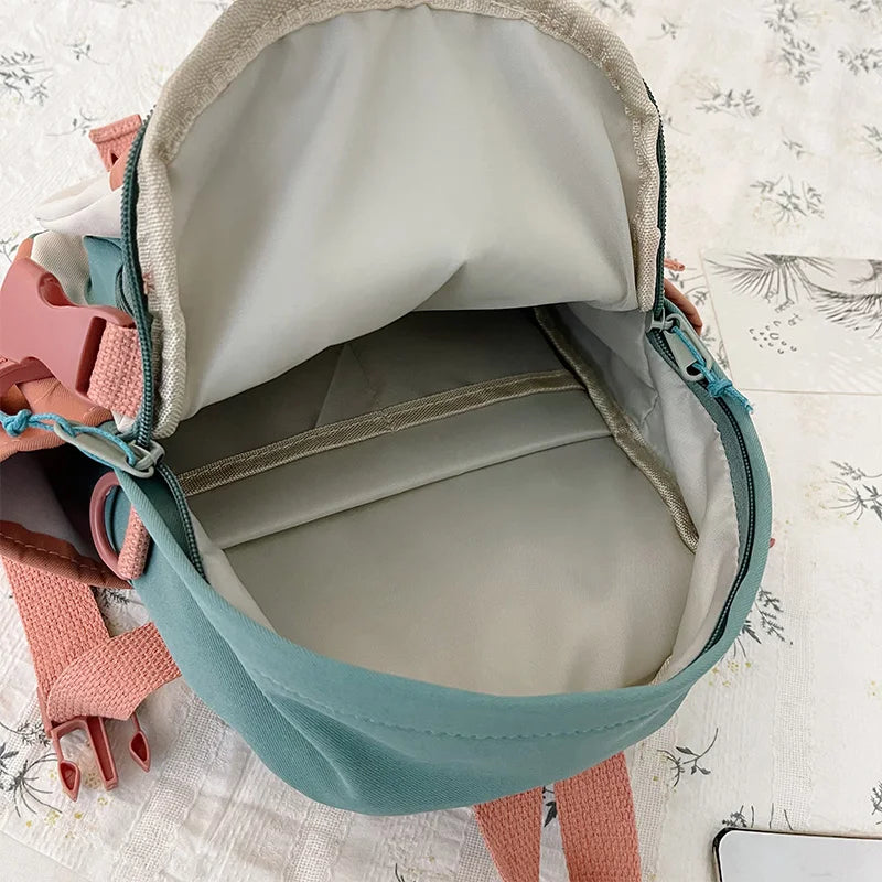 Mini Girls' Backpack Waterproof Nylon Schoolbag