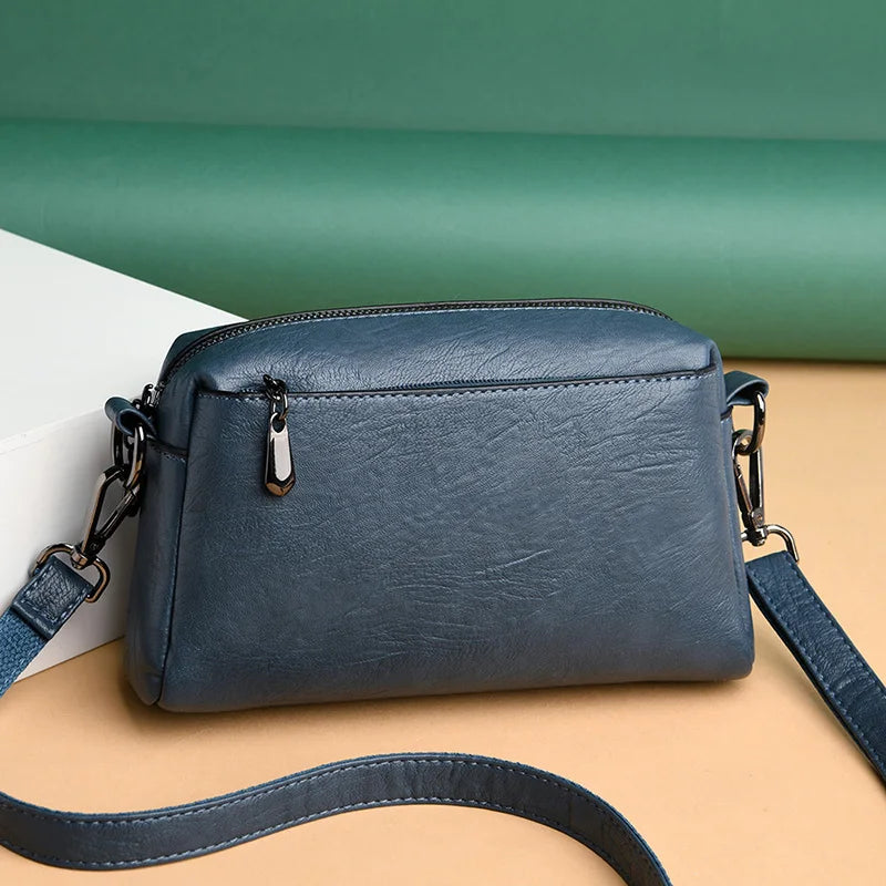 Small Zipper Pu Bags For Women Good Pu Leather Shoulder Crossbody Bag Female Sum
