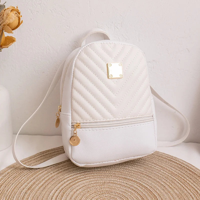 Small Leather Backpack for Women