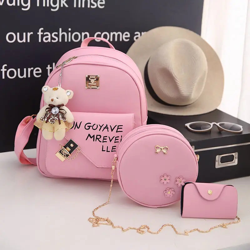 Small Fresh Backpack for Women Girls Schoolbag Campus Students