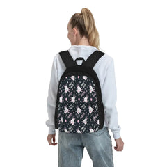 Smile Axolotl Backpacks Men's & Women's Bags Your Name B