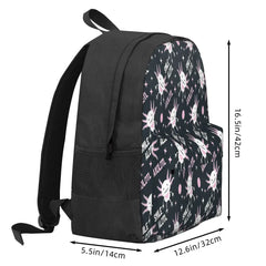 Smile Axolotl Backpacks Men's & Women's Bags Your Name B