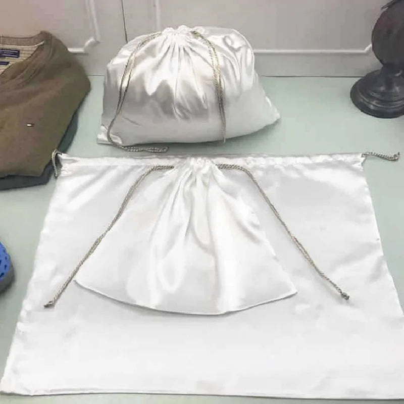Satin Hair Bag Drawstring for Wigs/Makeup/Jewelry