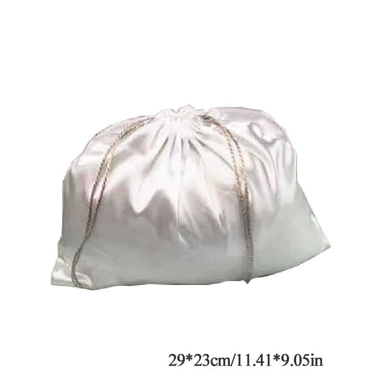 Satin Hair Bag Drawstring for Wigs/Makeup/Jewelry