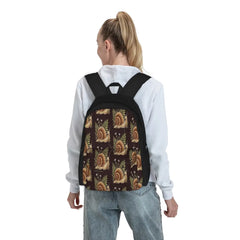 Snail With Plants Backpacks Men's & Women's Bags