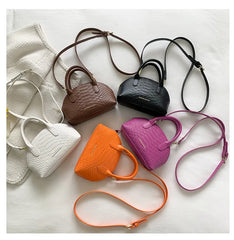 Snake Pattern Ladies Shell Bags Small Women Hand Bags