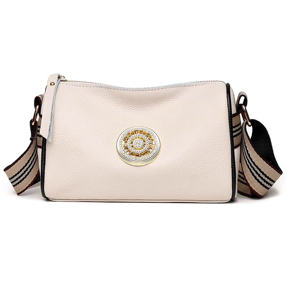 Soft Leather Women Shoulder Bags Retro Crossbody Pack