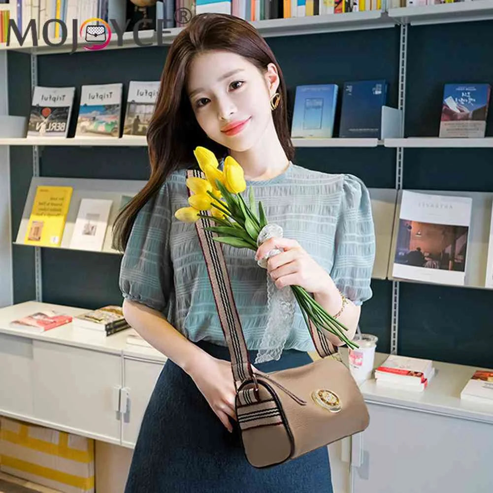 Soft Leather Women Shoulder Bags Retro Crossbody Pack