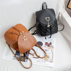 Stylish Leather Backpack for Women Schoolbags and Parties