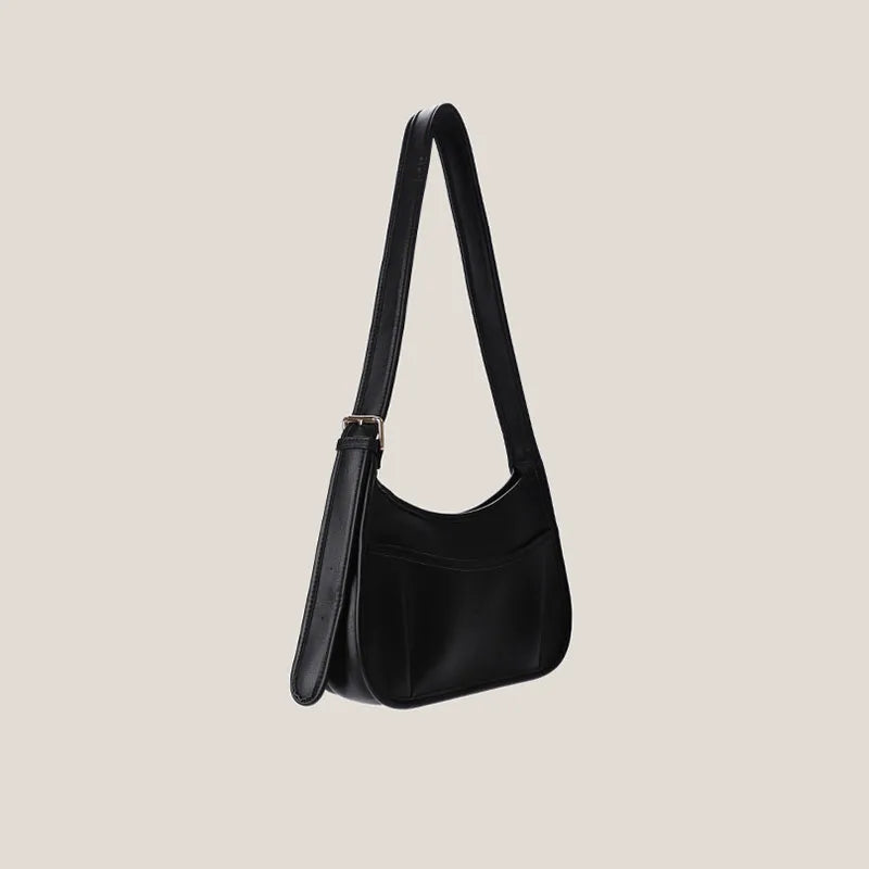 Soft Leather Crossbody Bag Crescent Saddle All-match Ins Version
