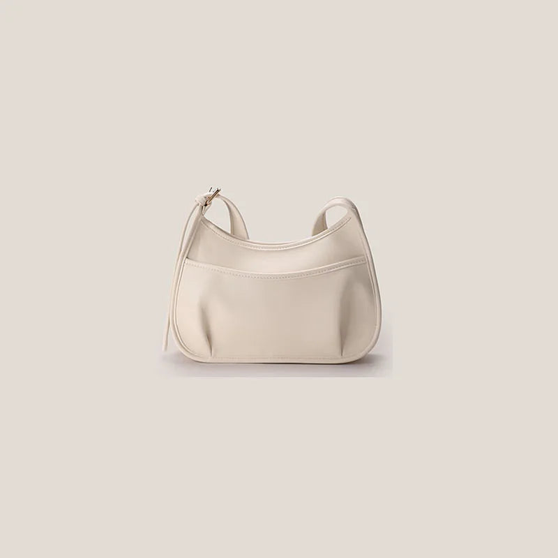 Soft Leather Crossbody Bag Crescent Saddle All-match Ins Version