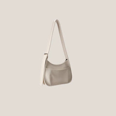 Soft Leather Crossbody Bag Crescent Saddle All-match Ins Version