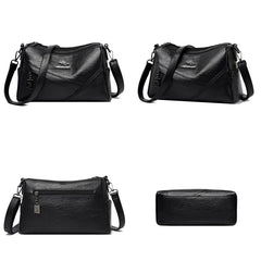Soft Leather Crossbody Bag for Women with Large Capacity
