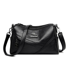 Soft Leather Crossbody Bag for Women with Large Capacity