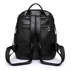 Soft Leather Female Bag Cowhide High Travel Girls Backpack Women Rucksack