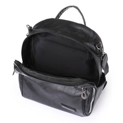 Soft Leather Women's Backpack Cowhide High Travel Female Rucksack