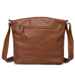 Retro Soft Leather Crossbody Bag for Women