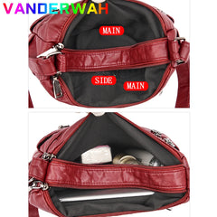 Soft Leather Crossbody Bags for Women Handbags High Bolsa Feminina