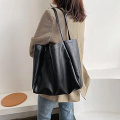 Soft Leather Women's Bag Shoulder Handbag Purse Top-Handle Office Bag