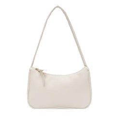 Purple PU Leather Underarm Bag Retro Handbags