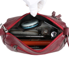 Soft PU Leather Purses and Handbags Women Bags Big Capacity Shoulder Crossbody B
