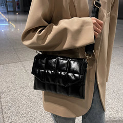 PU Leather Shoulder Bag Women Wide Strap Crossbody Lady Handbag Purse SG8020