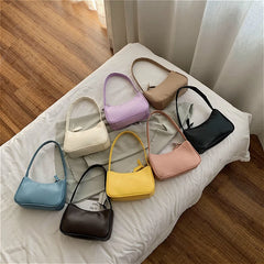 Retro Purple Underarm Bag Women's Small Shoulder Bags