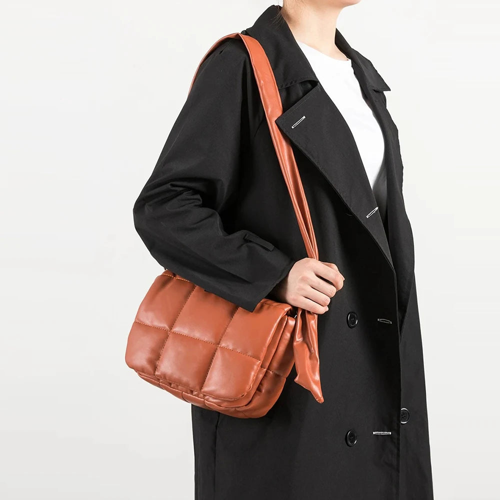 Soft Padded Shoulder Bag Down Quilted Crossbody Bags for Women