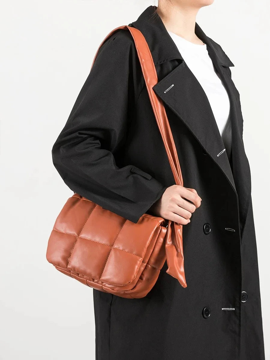 Soft Padded Shoulder Bag Down Quilted Crossbody Bags for Women