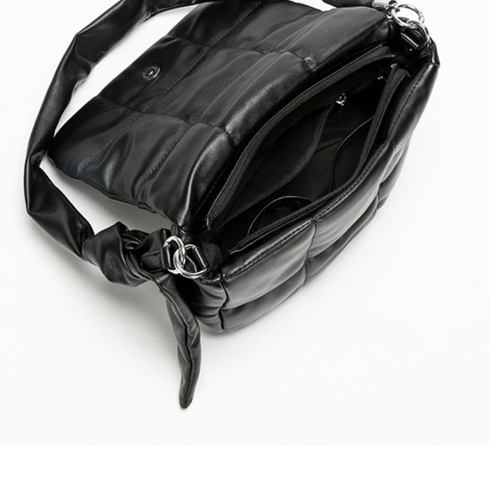 Soft Padded Shoulder Bag Down Quilted Crossbody Bags for Women
