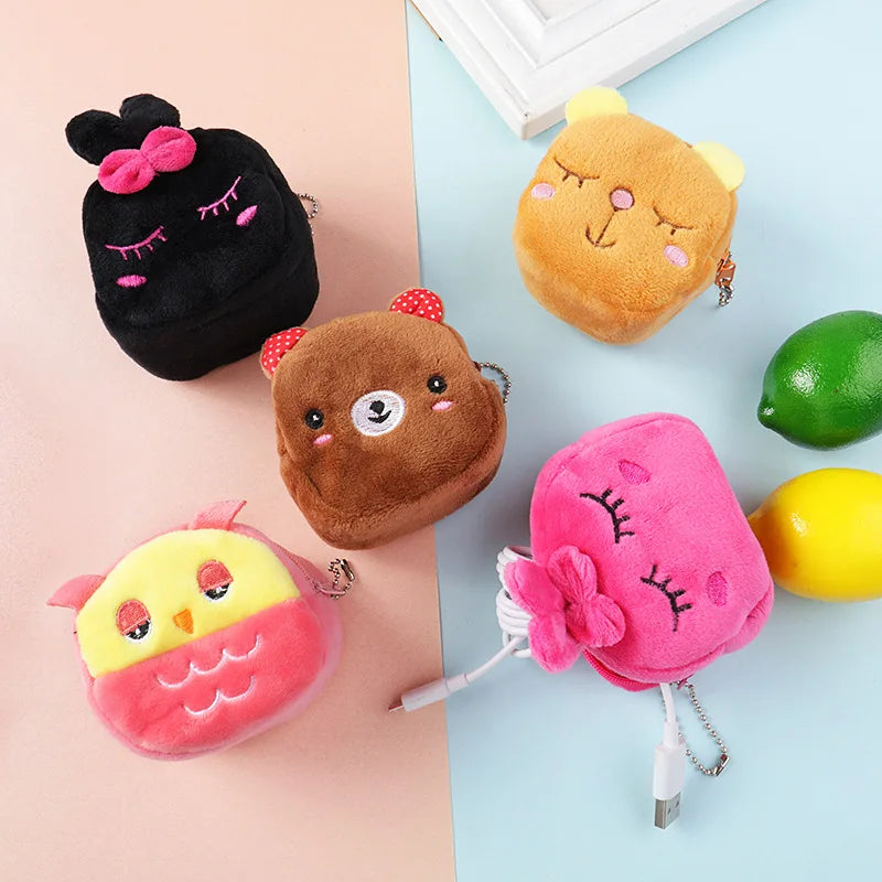Cartoon Animal Coin Purse Mini Zipper Wallet for Kids Girls Women