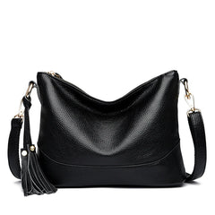 Tassel Leather Crossbody Bags for Women High Quality Ladies Handbag