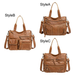 Soft Women Handbag Travel Ladies Handle PU Leather Shoulder Holiday