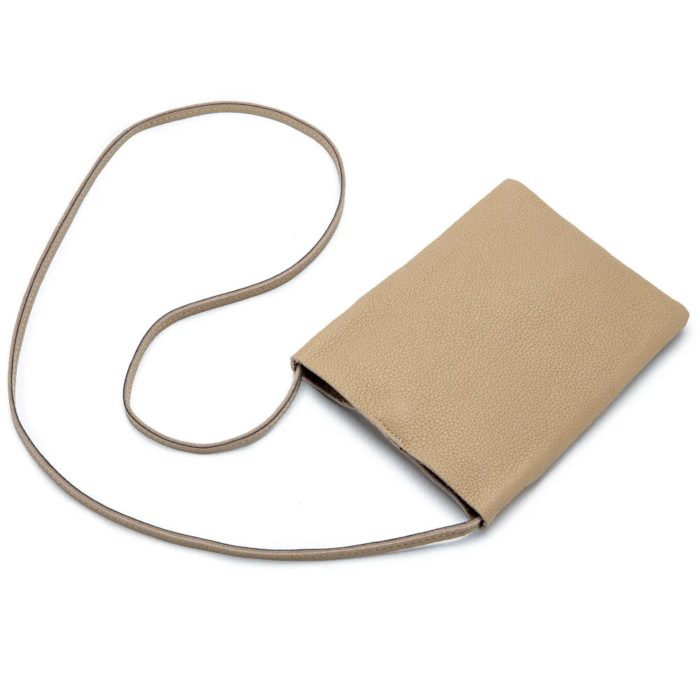 Soft Leather Pouch Lightweight Crossbody Shoulder Bag B21
