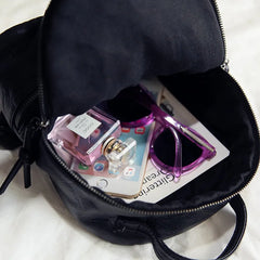 Soft Washed Leather Women Backpacks Small Backpacks for Teenage Girls Schoolbag