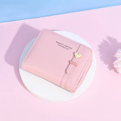 PU Leather Handheld Bag Girls Durable Coin Purses Shopping Keychain Coin Bag