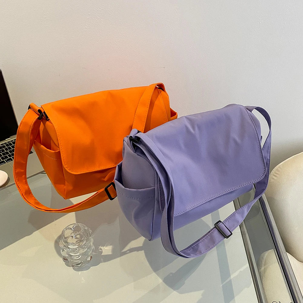 Large Capacity Shoulder Bag Women Oxford Cloth Crossbody Lady Satchel