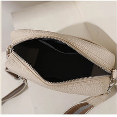 Wide Strap Crossbody Bag Zipper Shoulder Bag