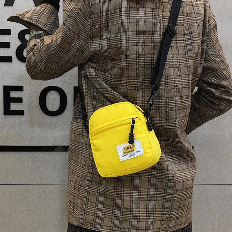 Nylon Crossbody Purse Small Messenger Bag Adjustable Strap Casual Satchel