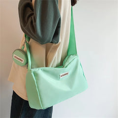 Solid High Nylon Ladies Shoulder Bags Women Messenger Bags