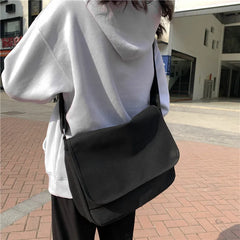Canvas Ladies Messenger Bag Casual Young Students School Bag Handbags