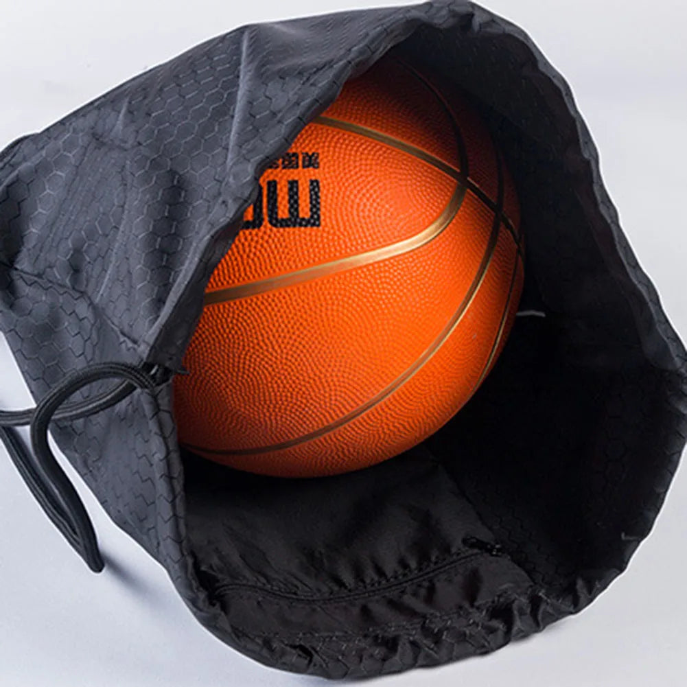 Solid Fitness Training Travel Drawstring Backpack Bag For Men and Women