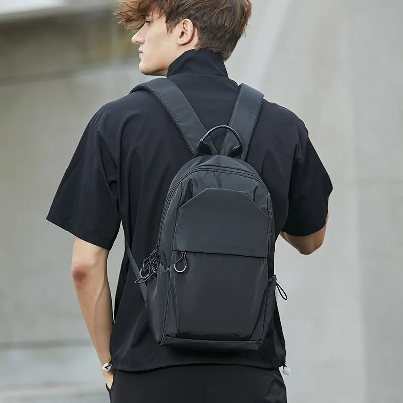 Solid Mini Women Backpack 10 Inch Ipad Oxford Waterproof Commuter Bag