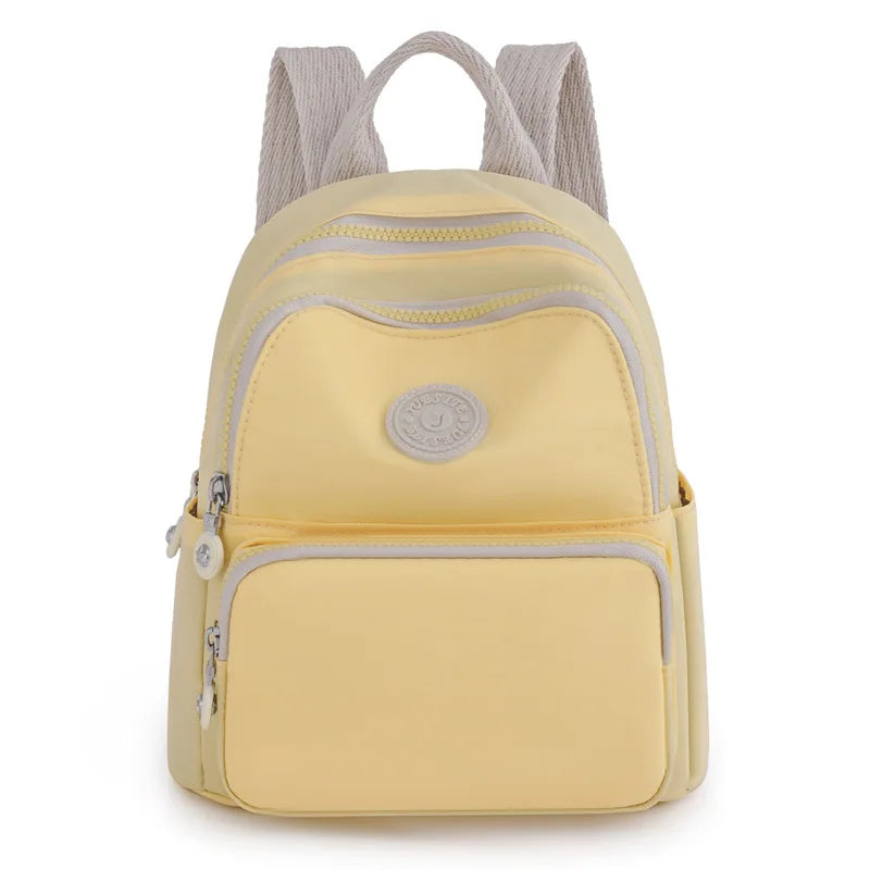 Solid Nylon Backpack For Teenagers Women Mini Backpacks Casual Large Capacity Sc