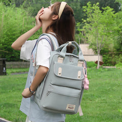 Nylon Backpack for Women and Men Travel School Bag