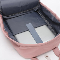 Nylon Backpack for Women and Men Travel School Bag