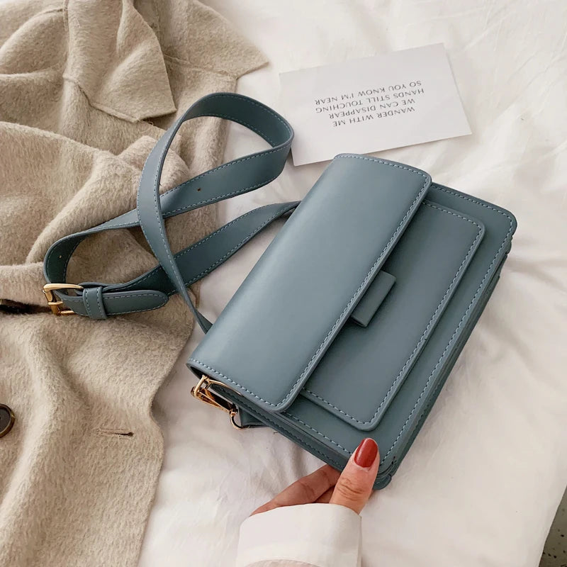 Women's PU Leather Crossbody Bag Shoulder Handbag