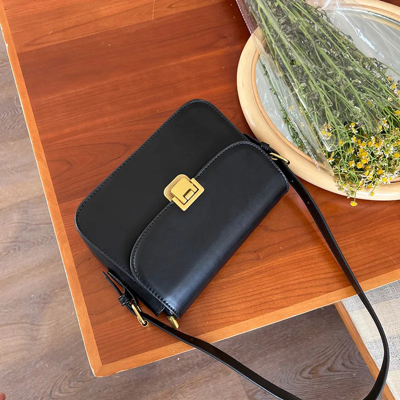 Vintage PU Leather Crossbody Bag for Women, Travel Handbag Shoulder Bag